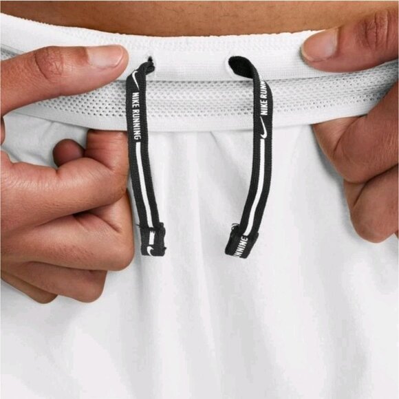 Nike Dri-Fit ADV Aeroswift 3" Running Shorts White FN2328-100 - Women's Size L - Picture 3 of 5